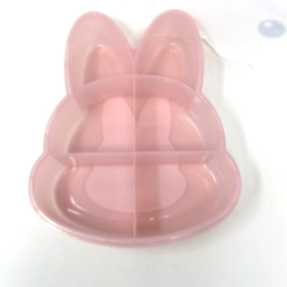 Cook With Color Bunny Divided Snack Box Food Storage Container Pink Easter - Picture 5 of 10